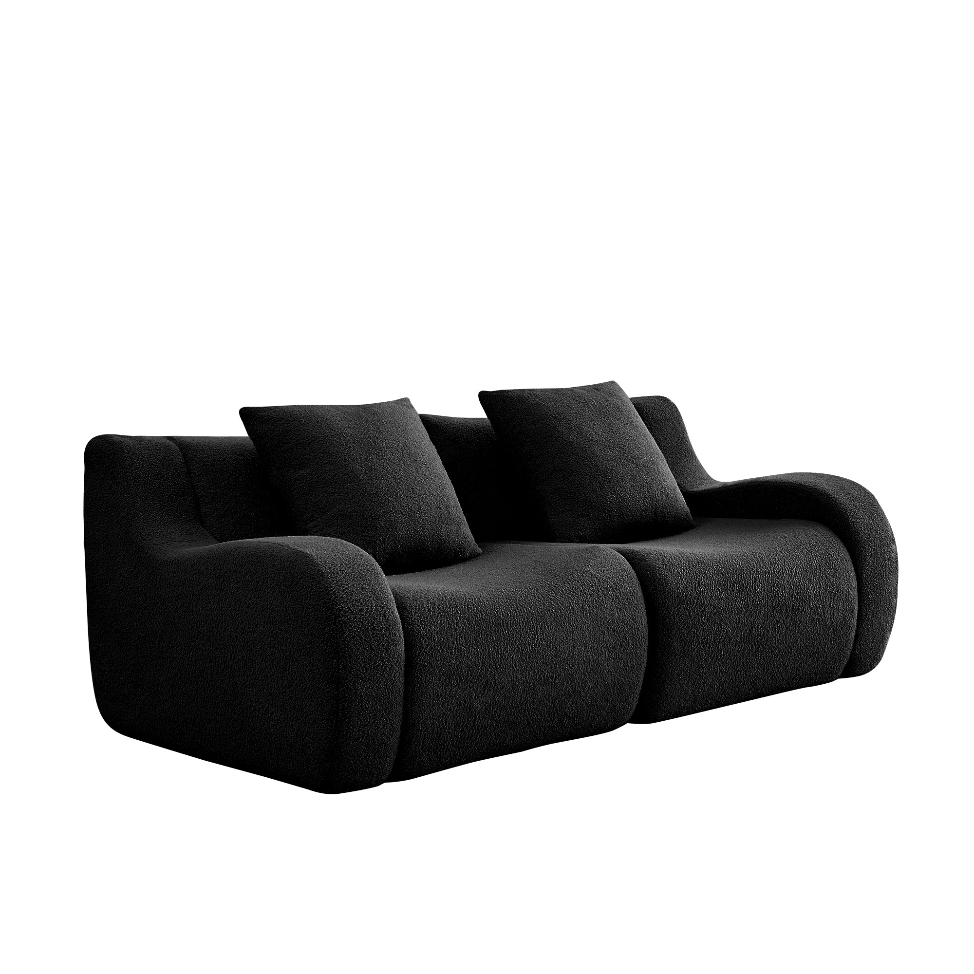 The Teddy — Modular Boucle Sofa in Black