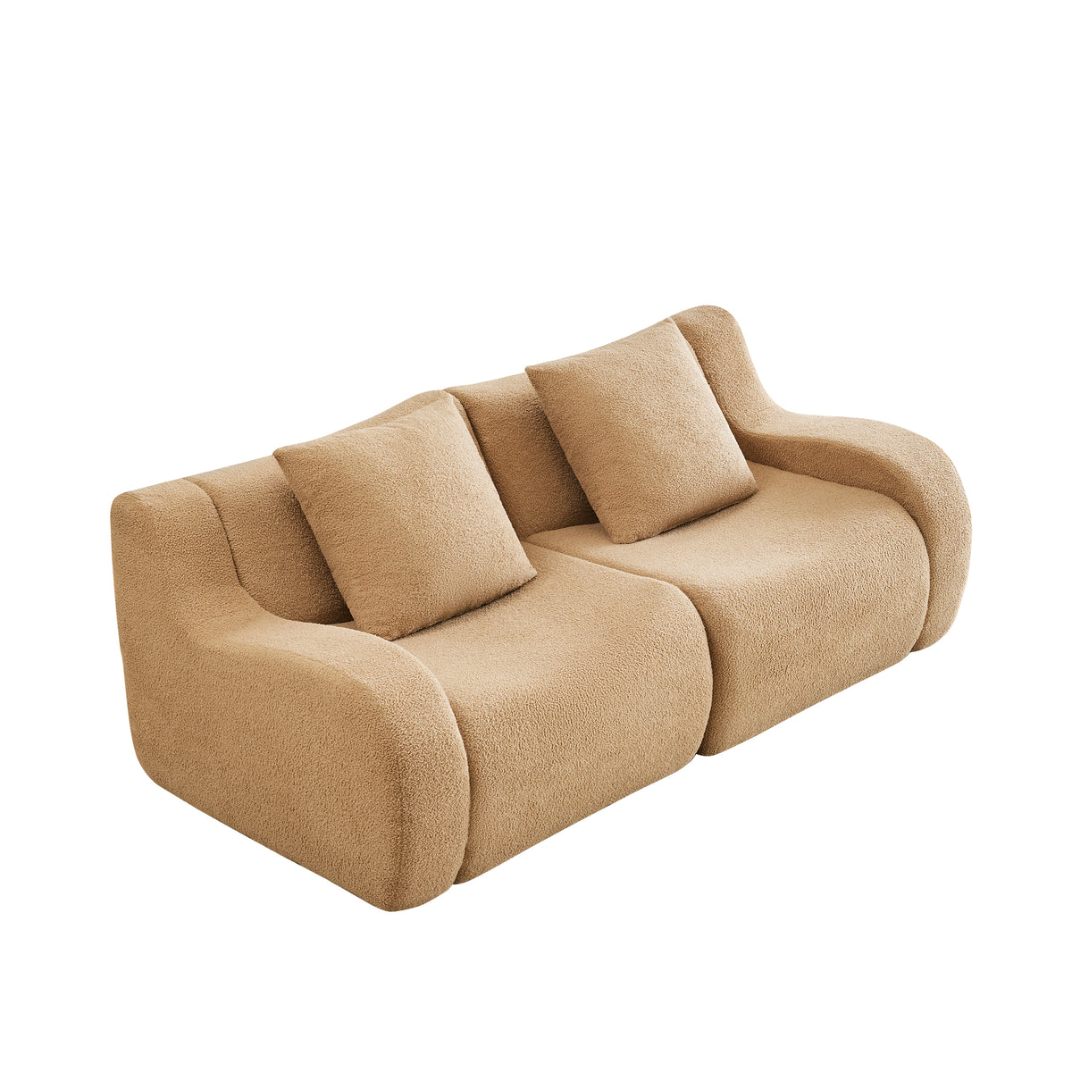 The BREAD — Modular Boucle Sofa in Camel