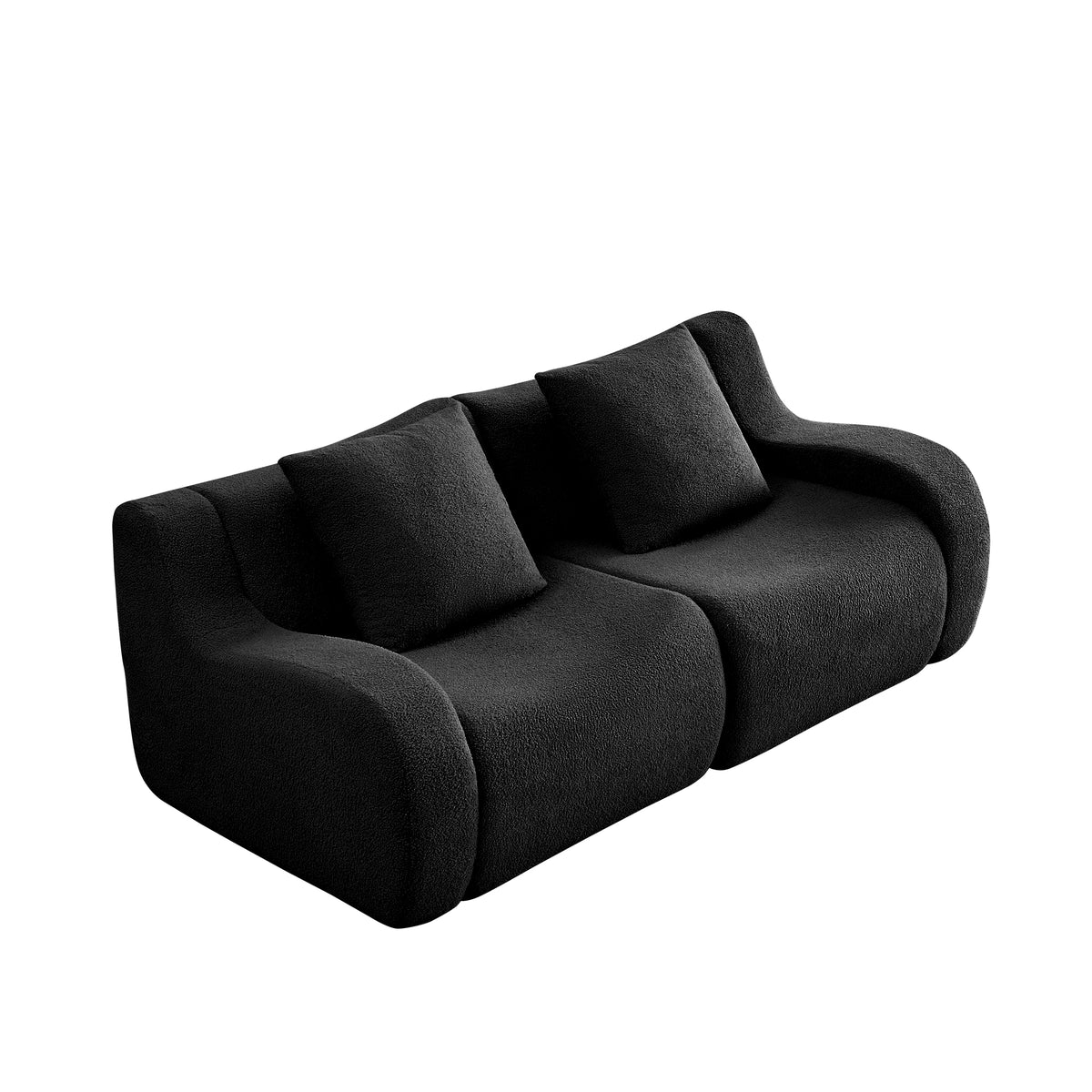 The BREAD — Modular Boucle Sofa in Black
