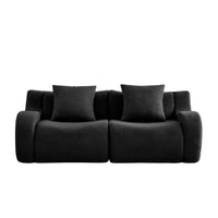 The BREAD — Modular Boucle Sofa in Black