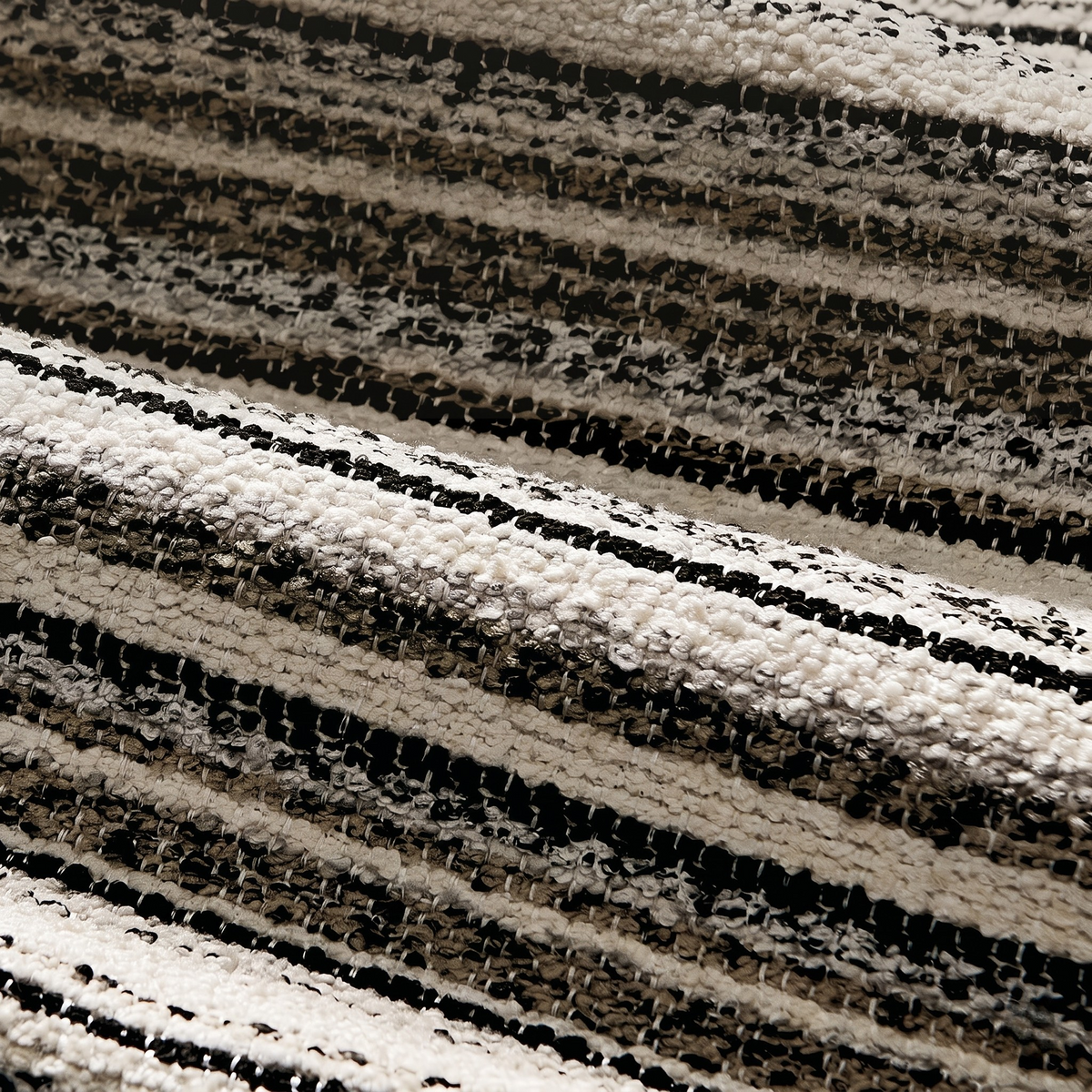 The KAVOD — 3-Seat Striped Chenille Sofa