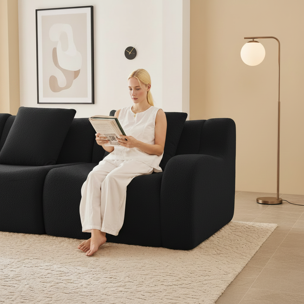 Black Sofa Lifestyle