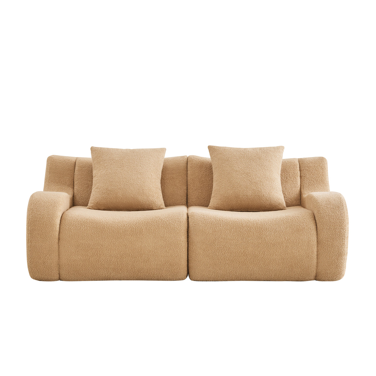 The BREAD — Modular Boucle Sofa in Camel