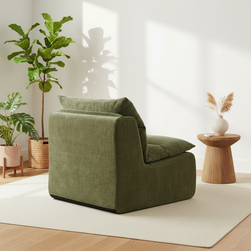 Green Chair Back Botanical