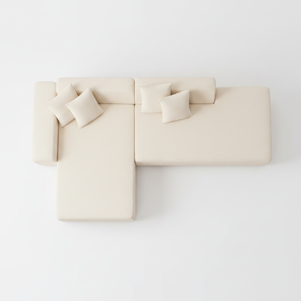 L-Bouclé Top Down View