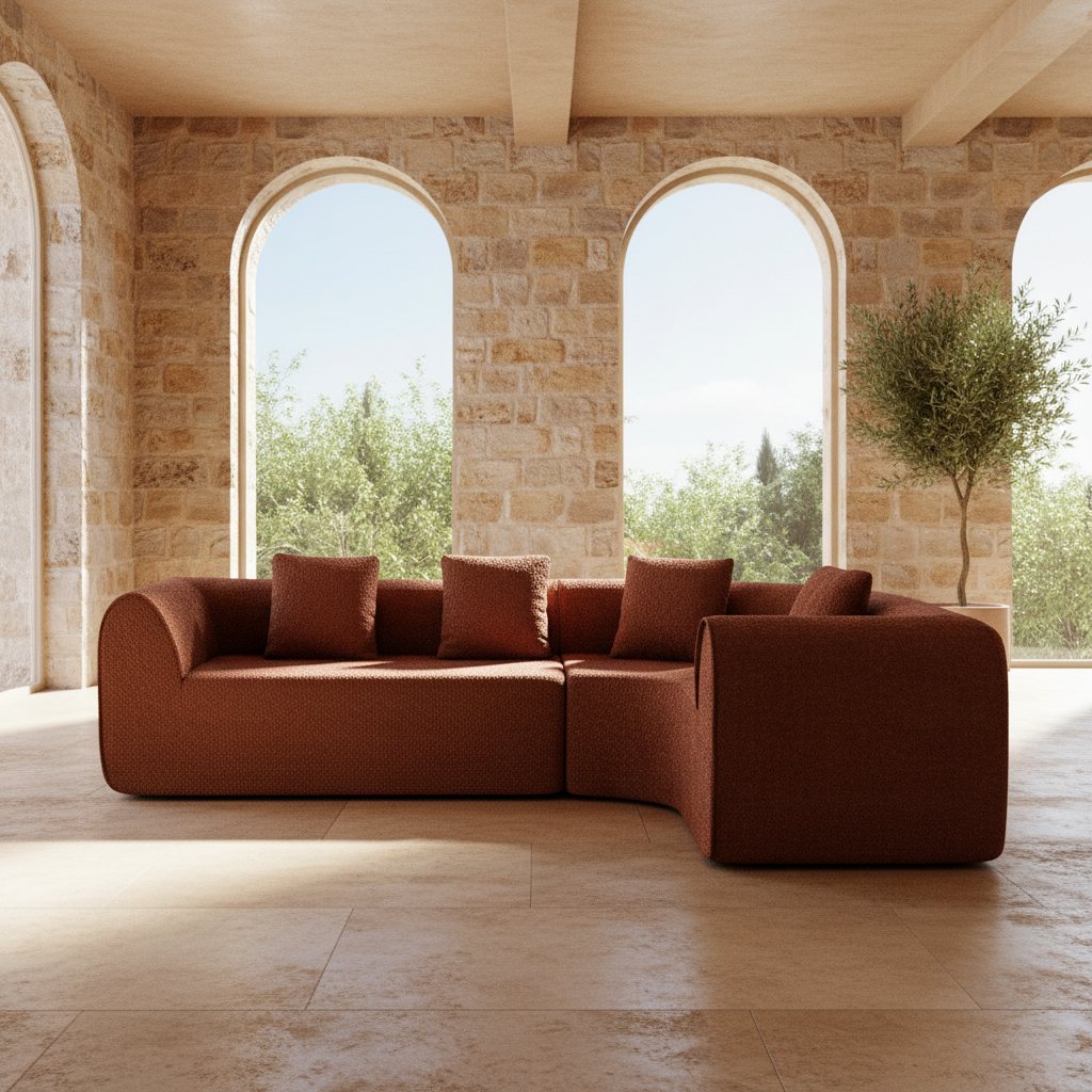 Terracotta Sofa Mediterranean