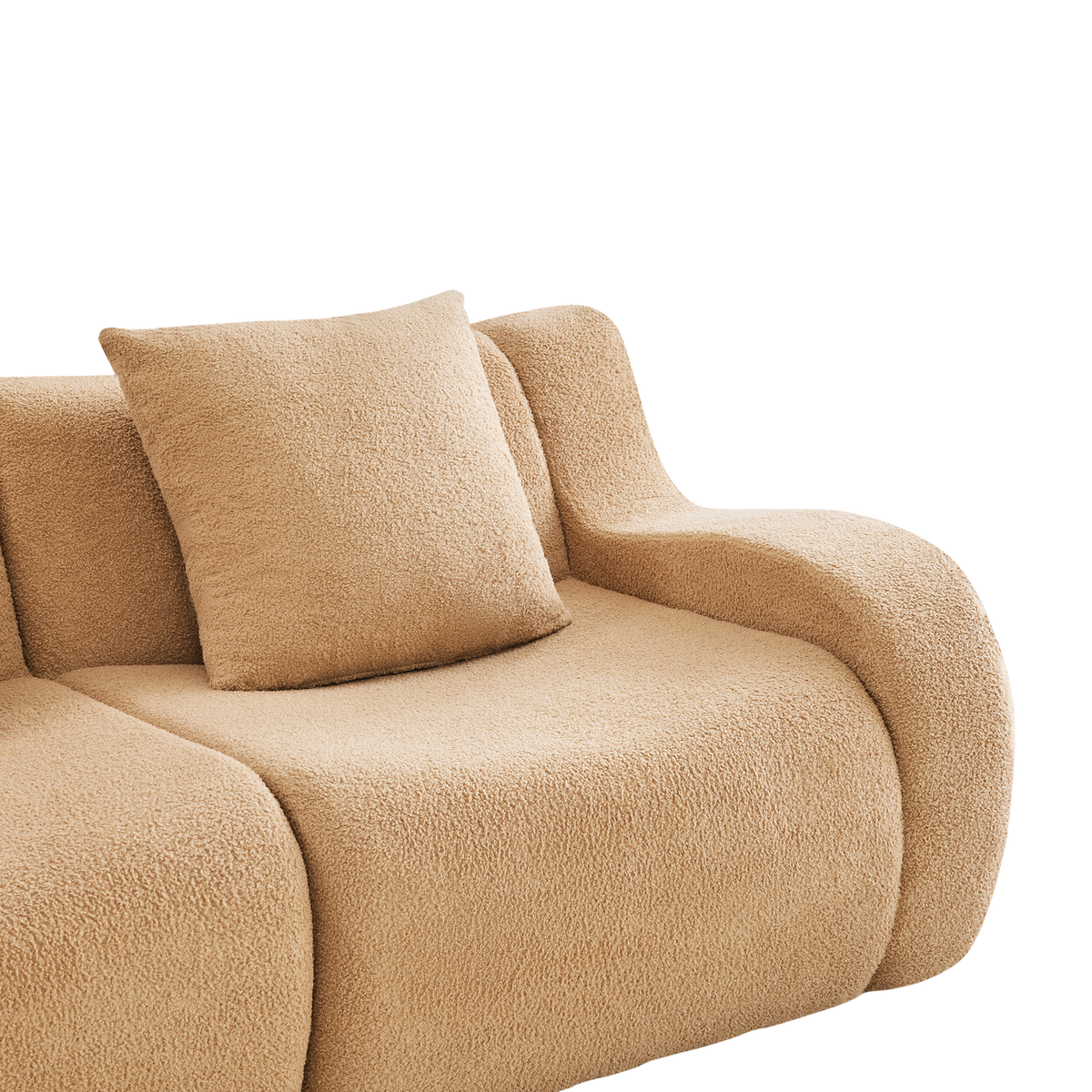 The BREAD — Modular Boucle Sofa in Camel